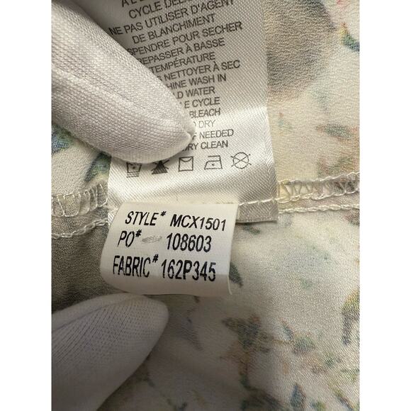 Dalia Sleeveless Top, Ivory/Yellow/Green, Sz: 2X, Summer, 82-09 - Picture 9 of 9